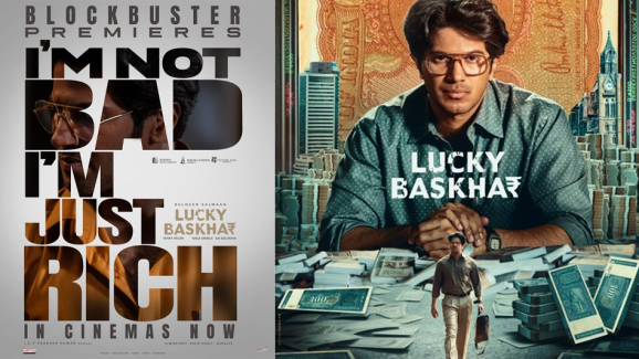 Lucky Bhaskar Twitter reviews : Dulquer Salmaan period crime thriller impresses audiences