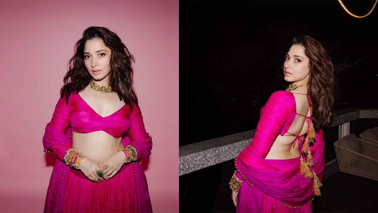 Tamannah Bhatia’s Pink Lehenga and moments with Vijay Varma
