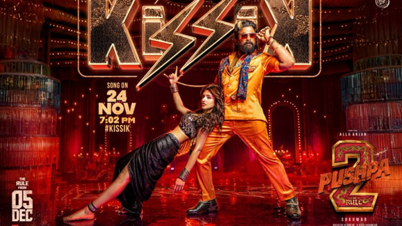 Allu Arjun’s Pushpa 2 The Rule Kissik song flashing worldwide on November