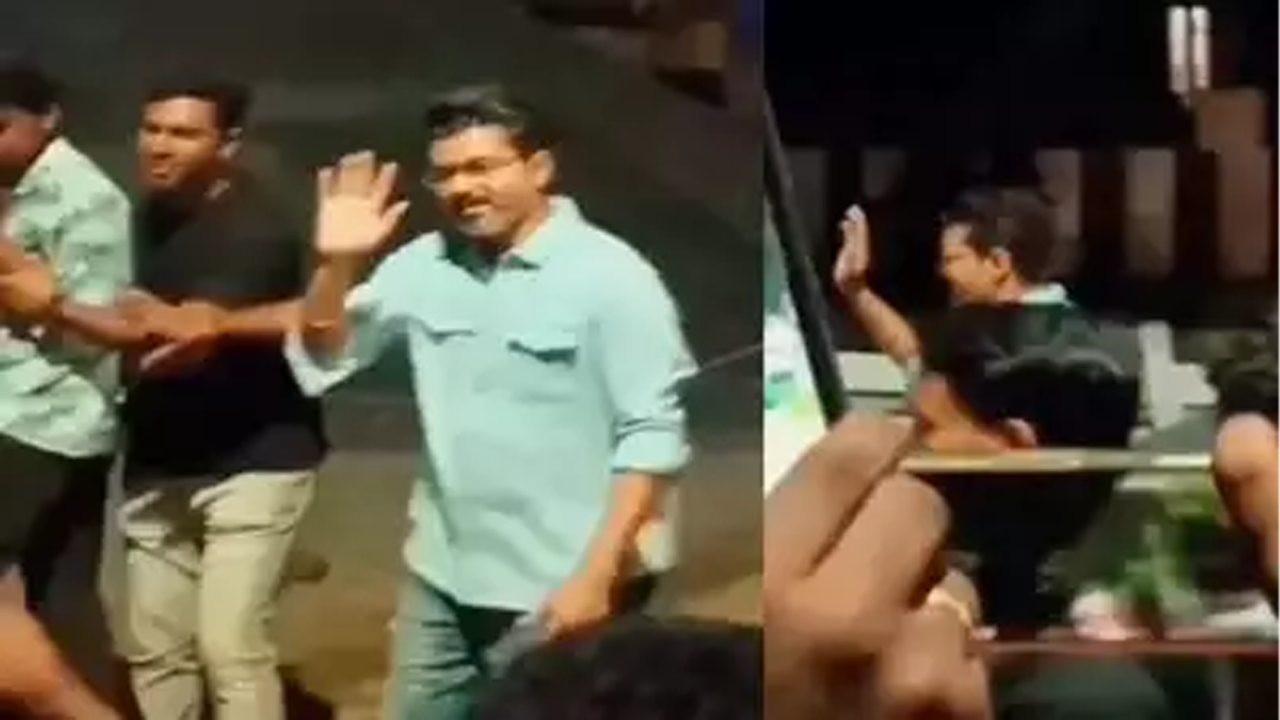 Thalapathy Vijay new look for political action thriller film Thalapathy 69 sets is out