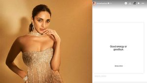 Kiara Advani shares her life mantra, A counter for trolls