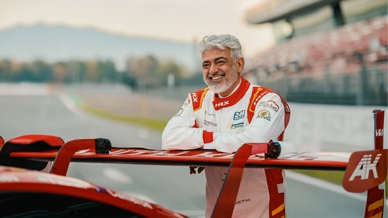Ajith Kumar car crashed during Formula race practice session in Dubai