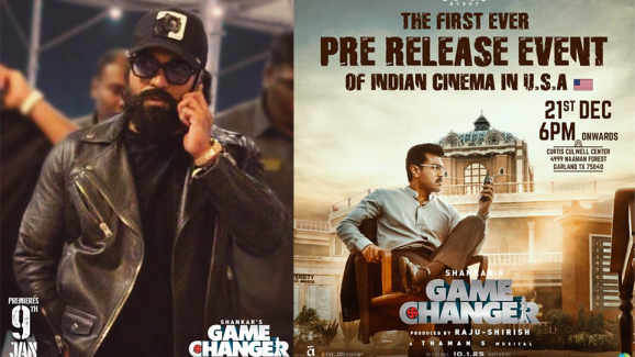 Ram Charan and Shankar fly for the Game Changer US pre-release event