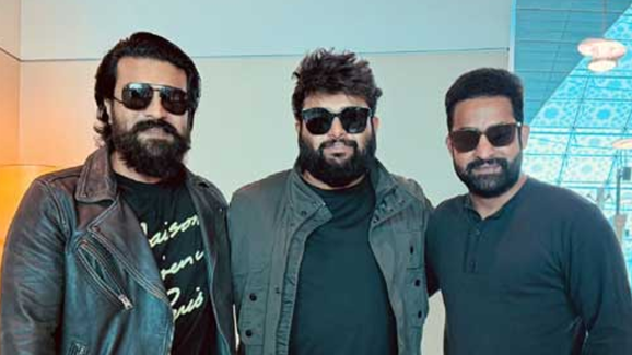 NTR , Ram Charan bump into each other at Chhatrapati Shivaji Airport
