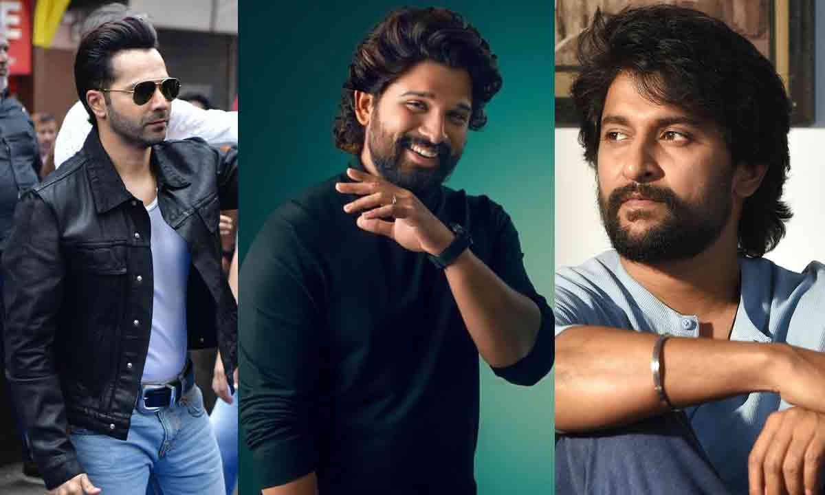 Varun Dhawan and Nani Stand by Allu Arjun, Where Are the Others?