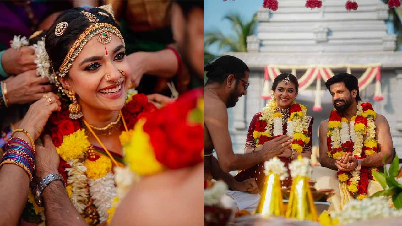 Keerthy Suresh Ties the Knot with Antony Thattil; Happy Pics Out