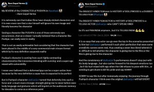 Ram Gopal Varma Offers His Review on Allu Arjun’s Pushpa 2: The Rule