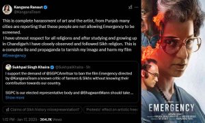 Kangana Ranaut Criticizes Ban Proposal for 'Emergency' in Punjab