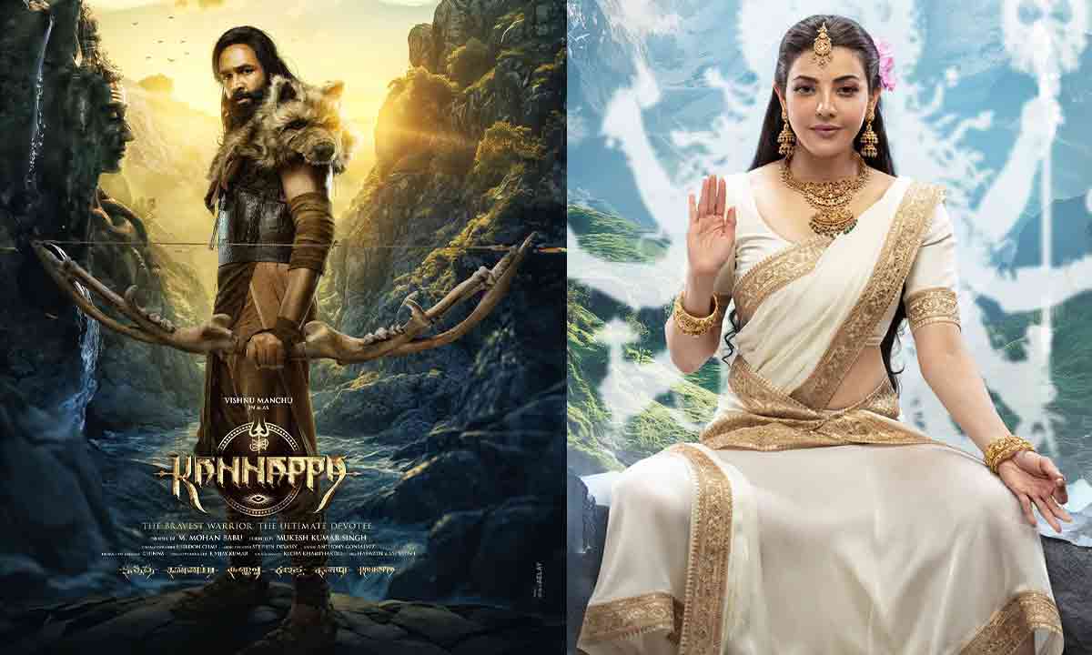 Kannappa Update: First Glimpse of Kajal Aggarwal In Divine Avatar Unveiled!