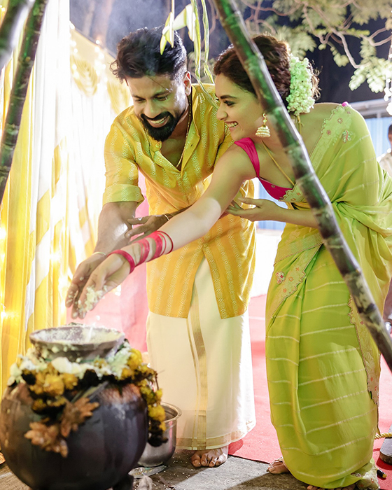 Keerthy Suresh Dazzles in Traditional Attire During Pongal Celebration