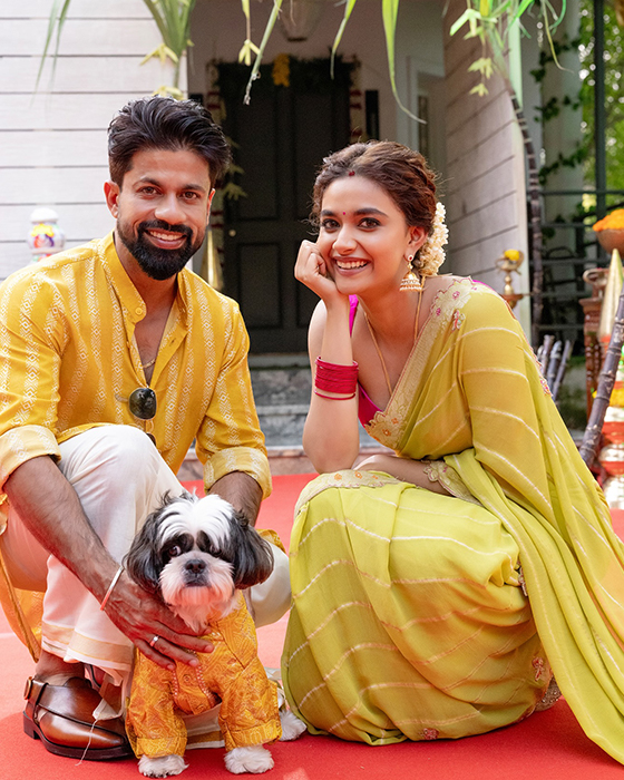 Keerthy Suresh Dazzles in Traditional Attire During Pongal Celebration