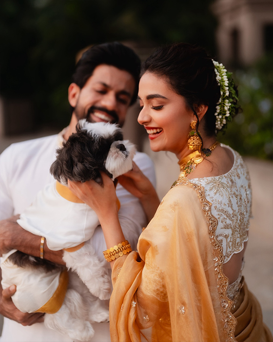 Keerthy Suresh's Wedding Bliss: Unseen White and Gold Pictures