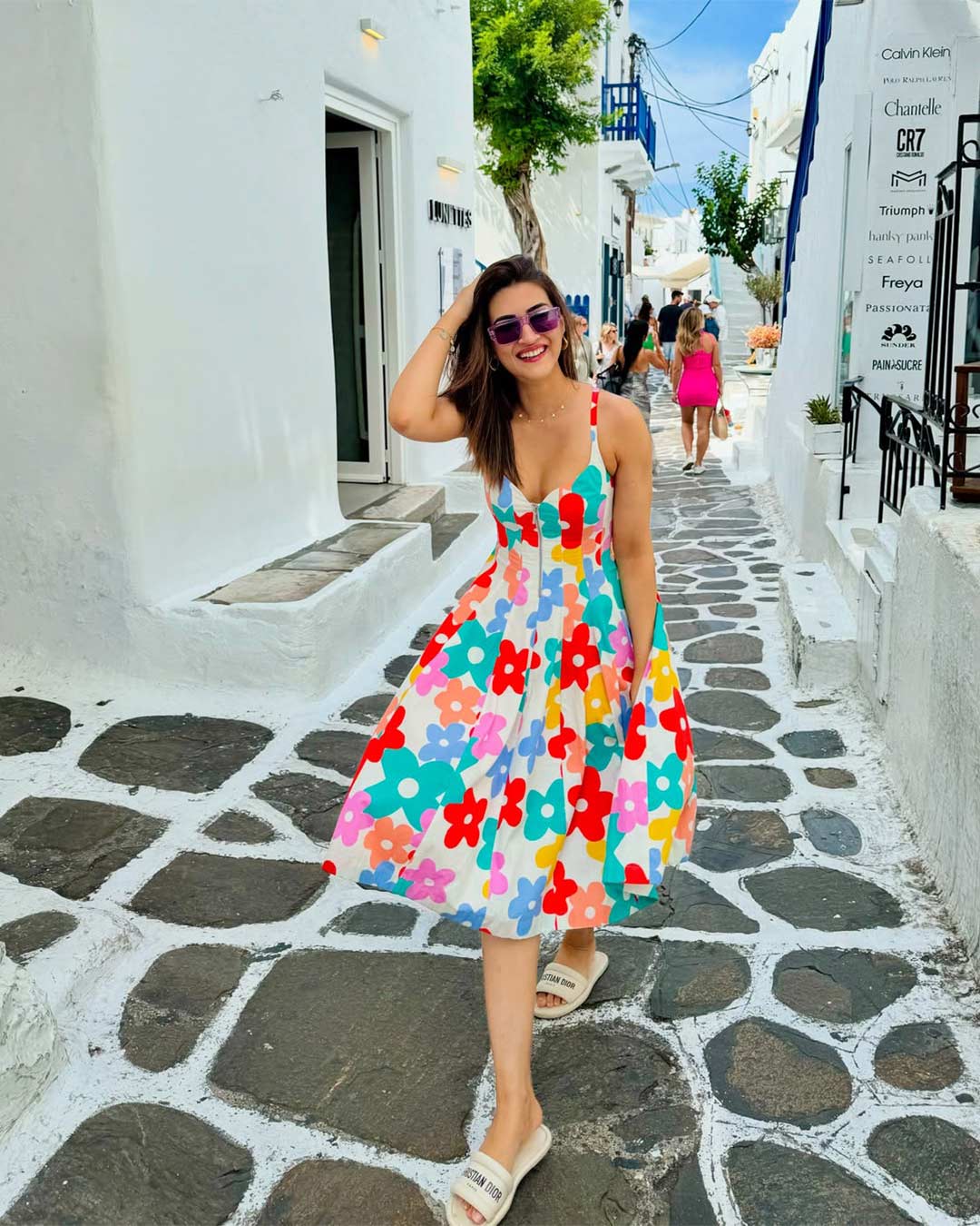 Kriti Sanon Carries All The Colors On Her In The White Lane