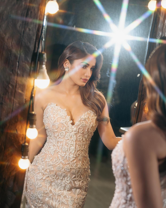Rasha Thadani Shines Bright in Eye-Catching Shimmery Bodycon