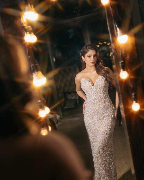 Rasha Thadani Shines Bright in Eye-Catching Shimmery Bodycon