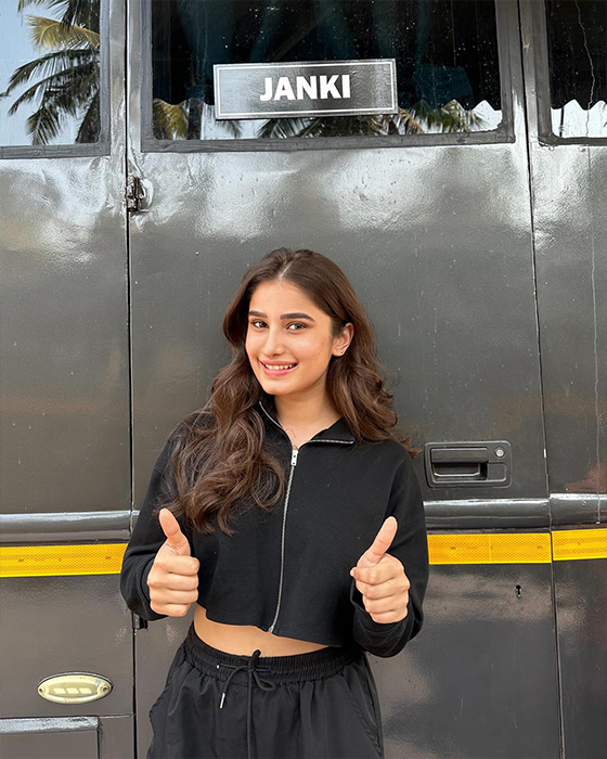 Rasha Thadani: The Rising Star Treats Fans with Exclusive Azaad BTS