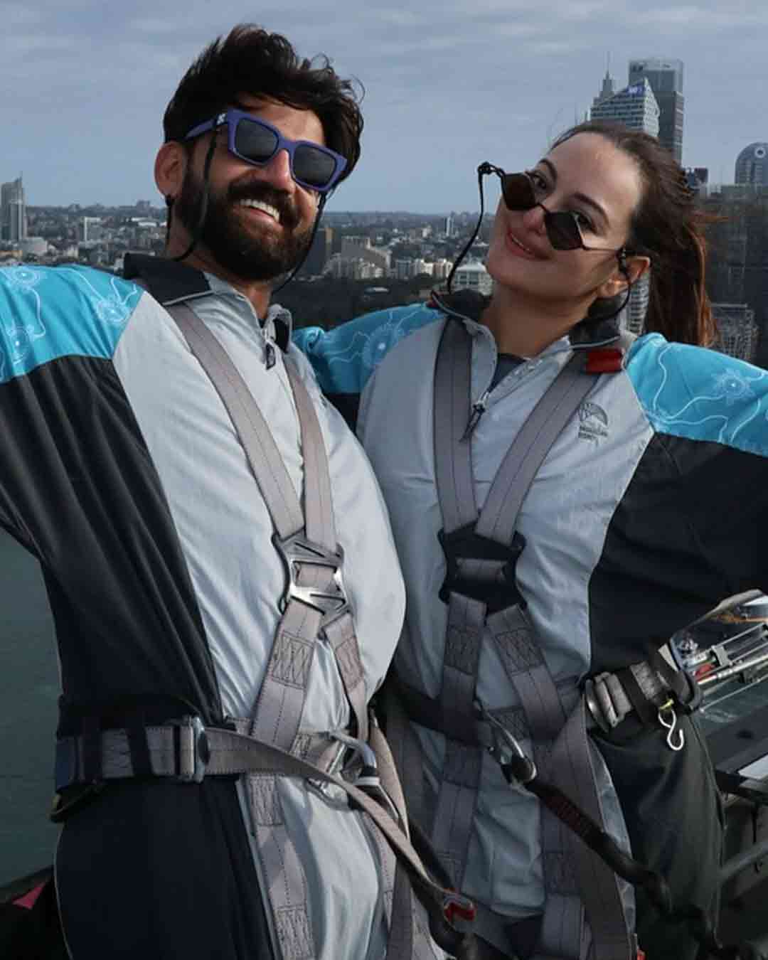 Sonakshi Sinha and Zaheer Iqbal’s Daring Sports Adventures Down Under