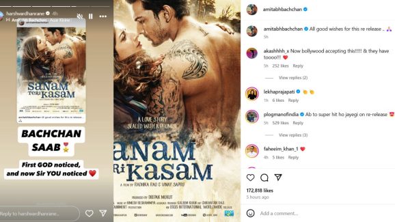 Amitabh Bachchan’s good wishes to Harshavardhan Rane