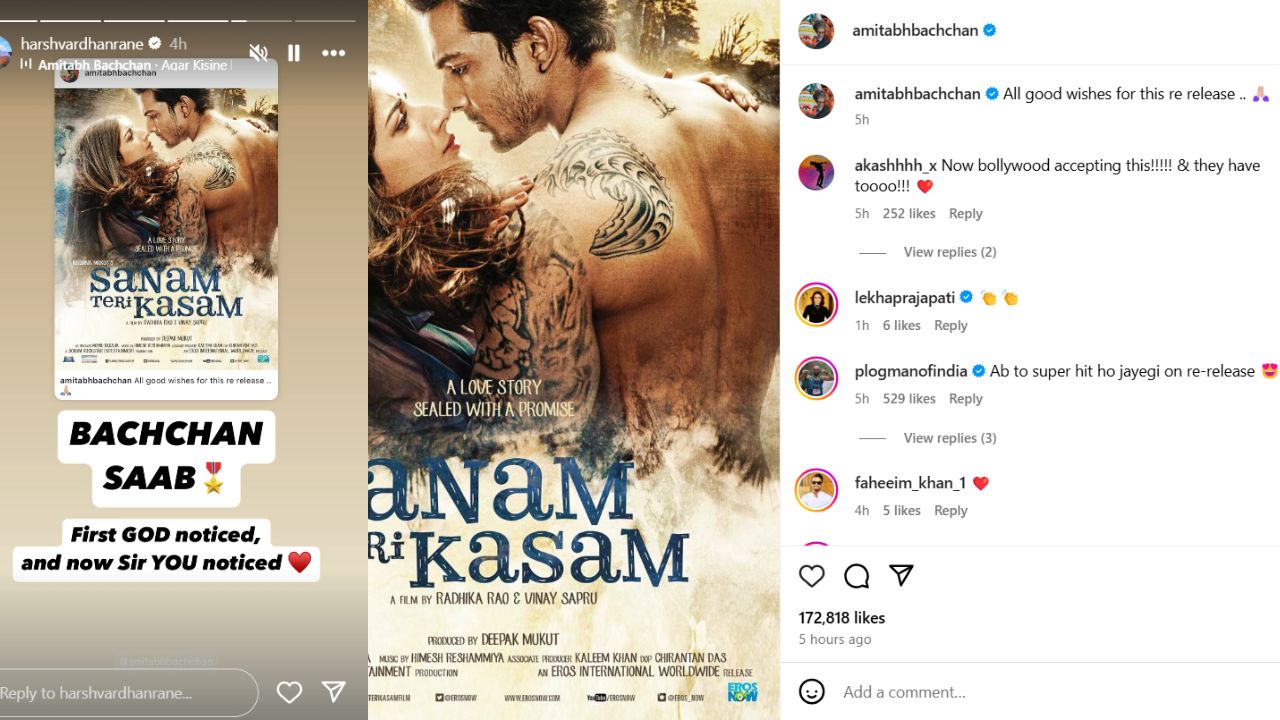 Amitabh Bachchan’s good wishes to Harshavardhan Rane