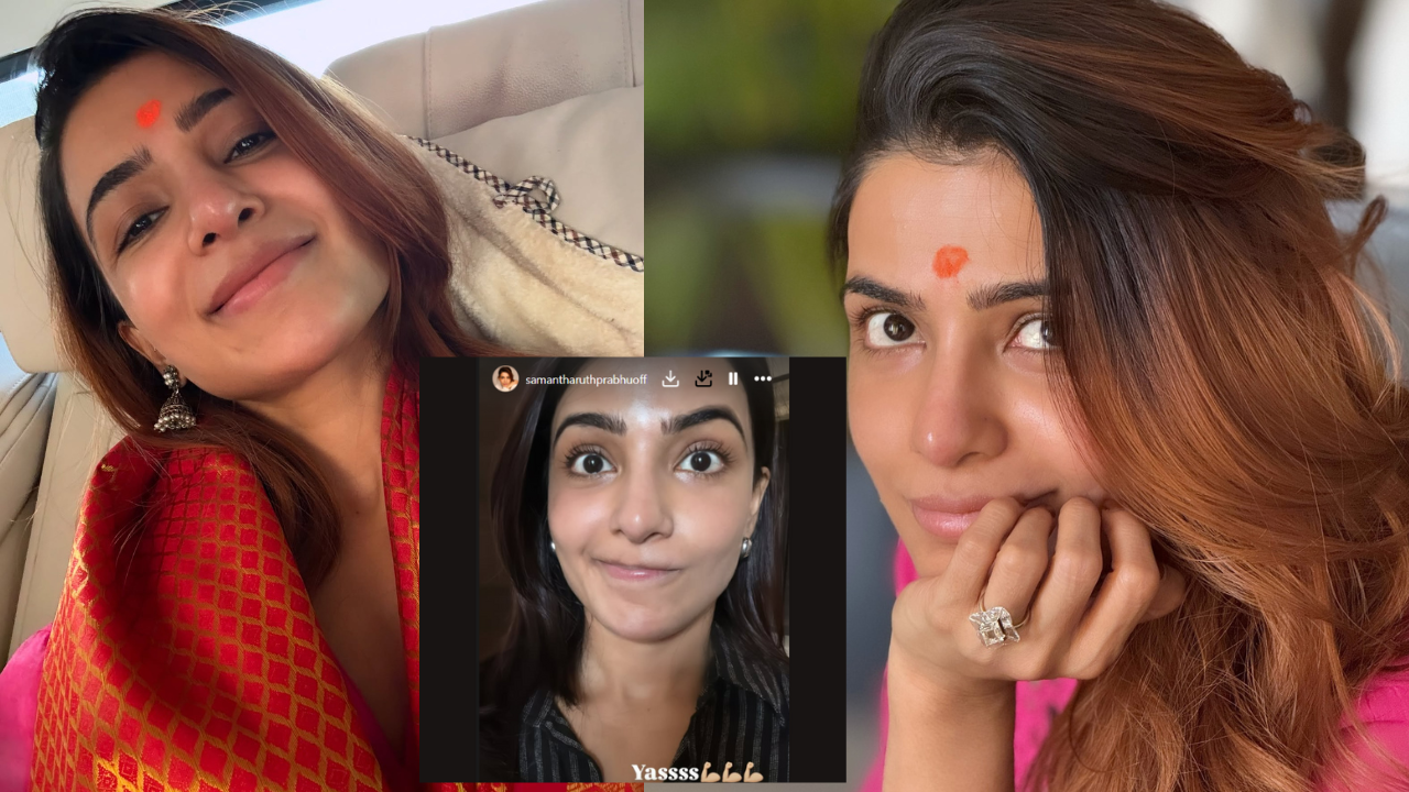 Samantha Joins the Excitement, Cheers for Team India!