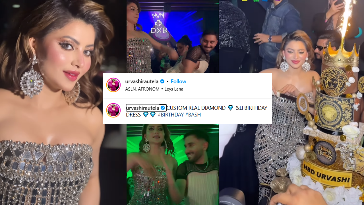 Urvashi Rautela celebrates her birthday in real diamond dress!