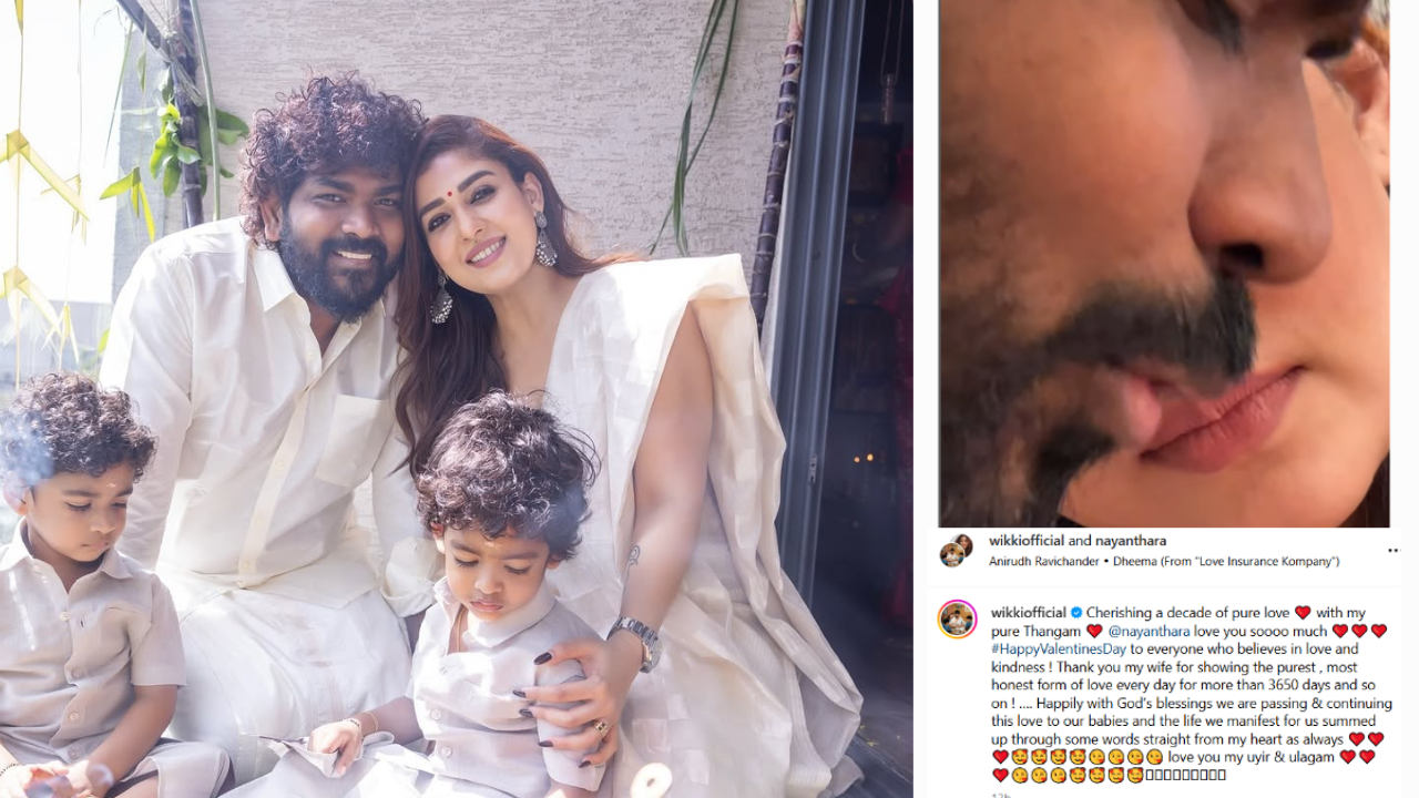Nayanthara Celebrates valentine’s day :Here’s what the actress posted on Instagram