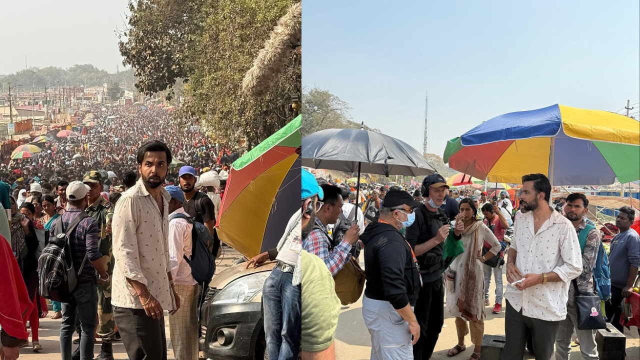 Stree Fame Abhishek Banerjee spotted filming at Maha kumbh!