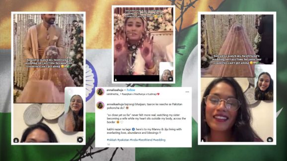 Indian women attends Pakistan best friend’s wedding via Facetime