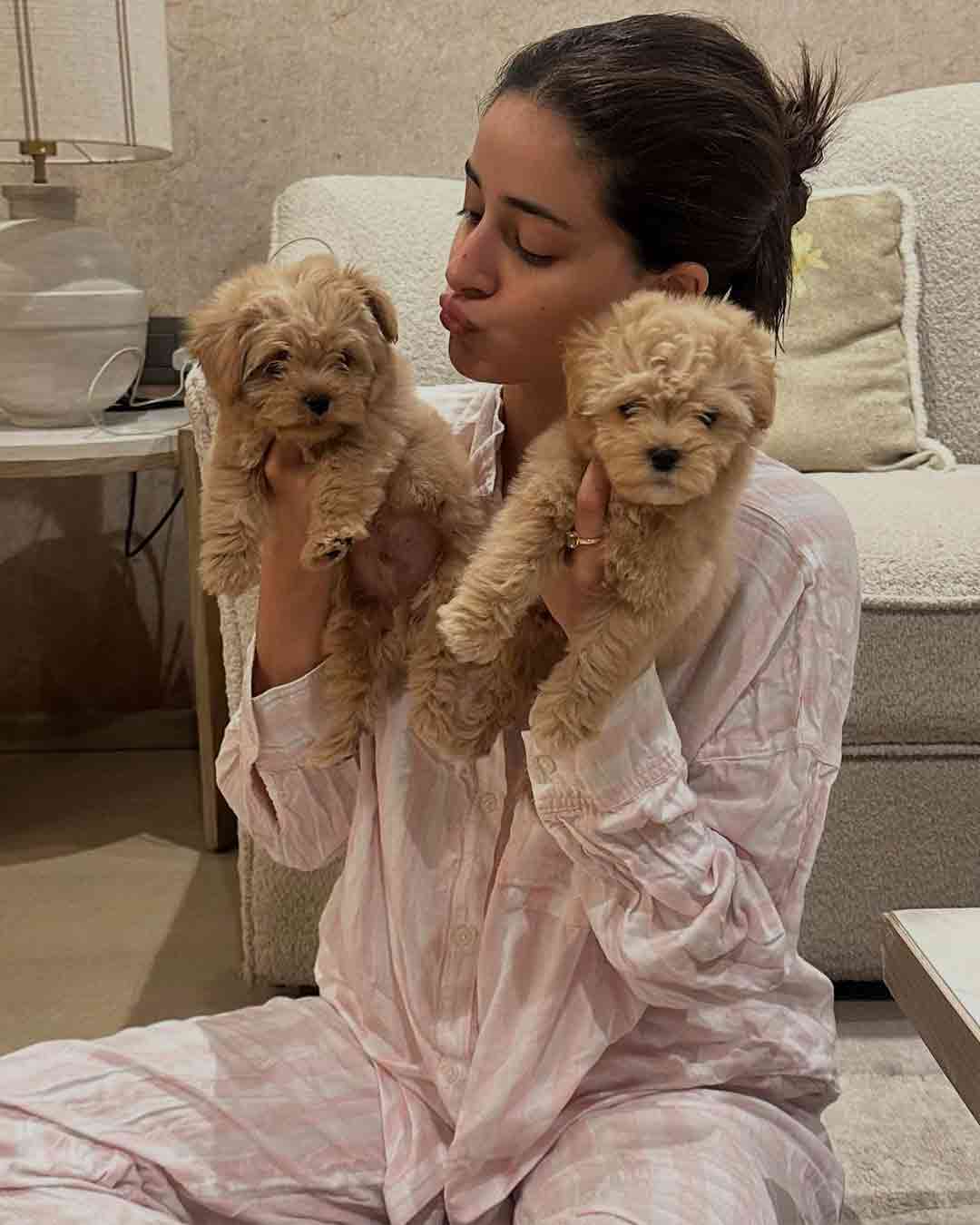 Ananya Pandey With Puppies: The Ultimate Weekend Pick-Me-Up!
