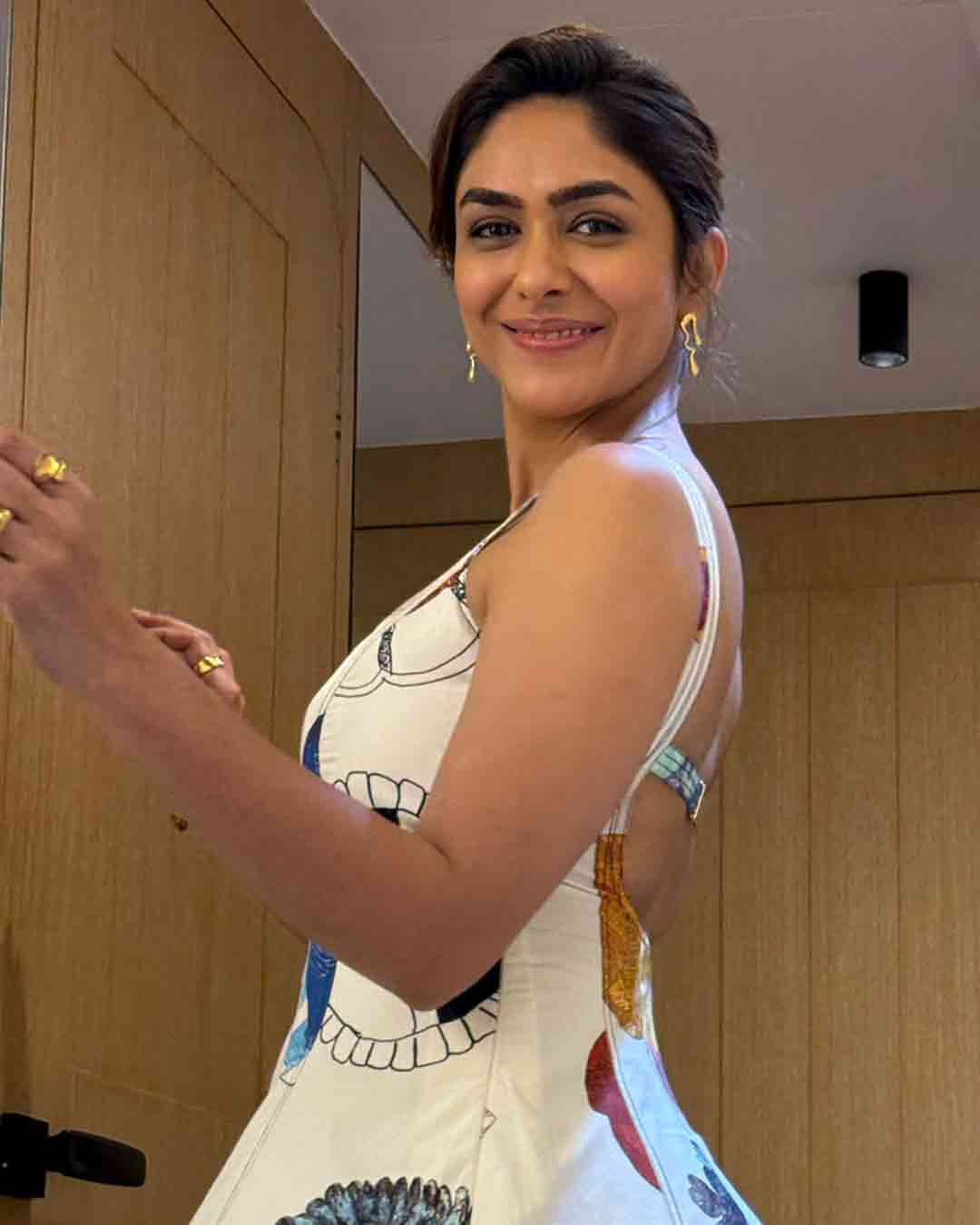 Mrunal Thakur’s White Floral Gown Signals the Arrival of Summer