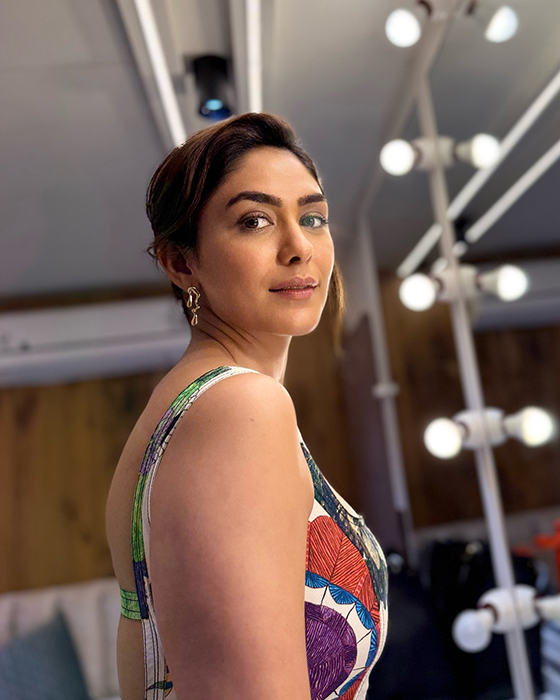 Mrunal Thakur's White Floral Gown Signals the Arrival of Summer