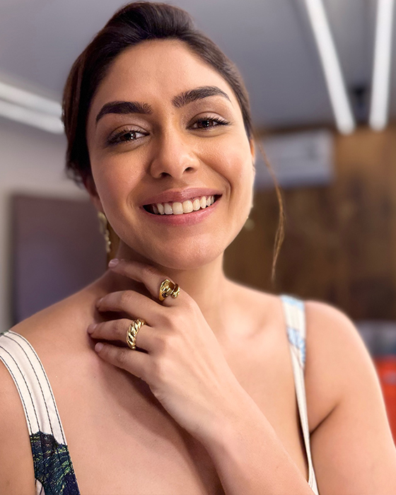 Mrunal Thakur's White Floral Gown Signals the Arrival of Summer
