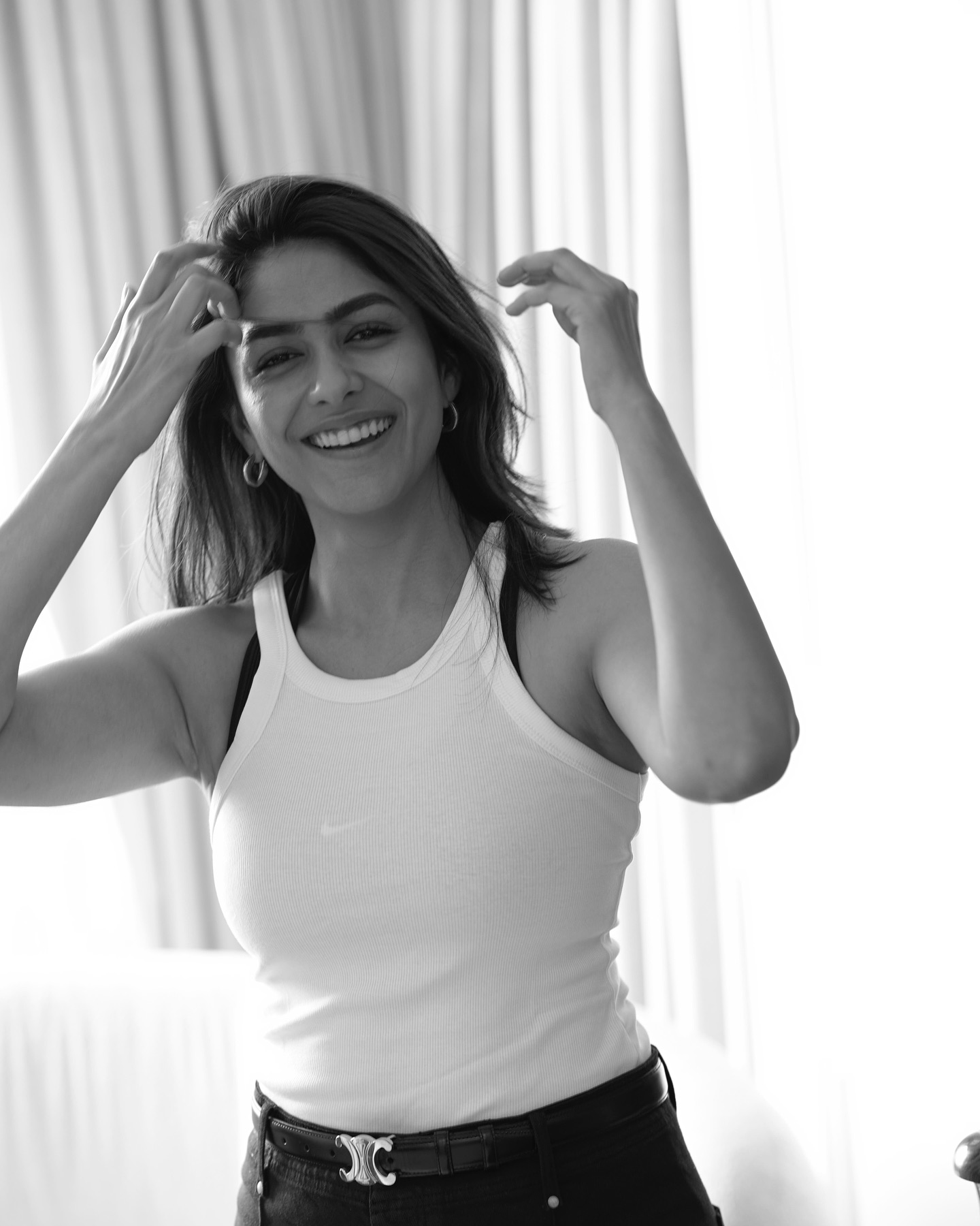 Mrunal Thakur's Monochrome Magic: Pics That Steal Your Heart