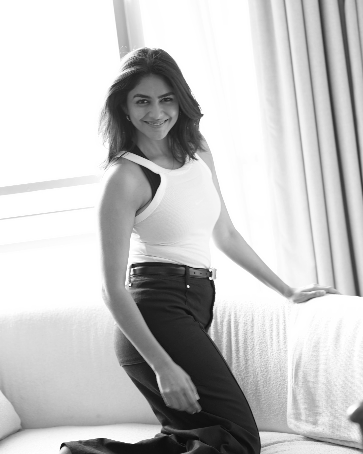 Mrunal Thakur's Monochrome Magic: Pics That Steal Your Heart