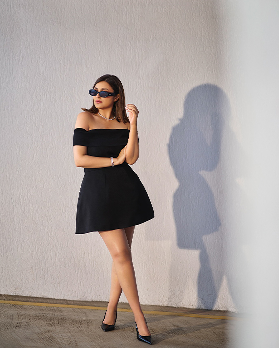 Parineeti Chopra Stuns in Chic Mini Black Dress: A Fashion Icon Moment!