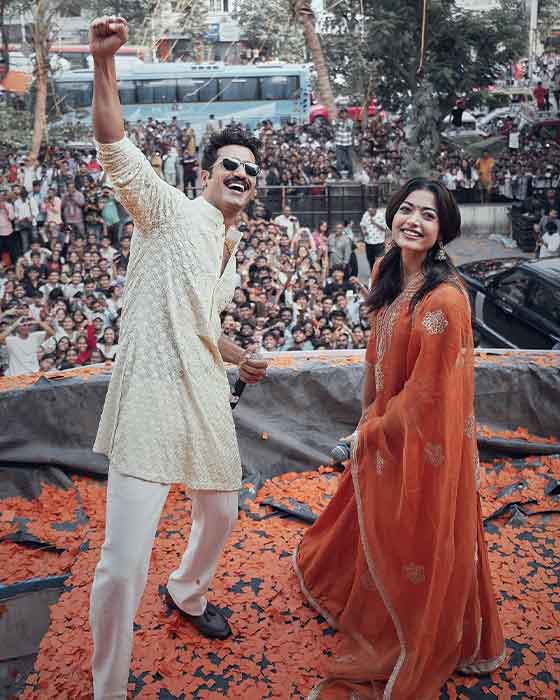 Rashmika Mandanna Shares Exciting Update on "Chhaava" with Stunning Photos!