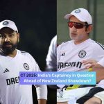 Champions Trophy 2025: India to See New Captain Against New Zealand?