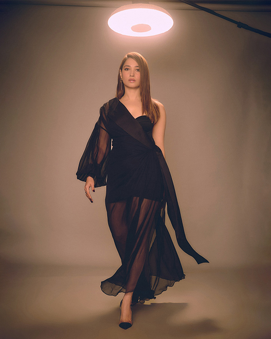 Tamannaah Bhatia's Bold Black Fashion Statement Turns Up the Heat