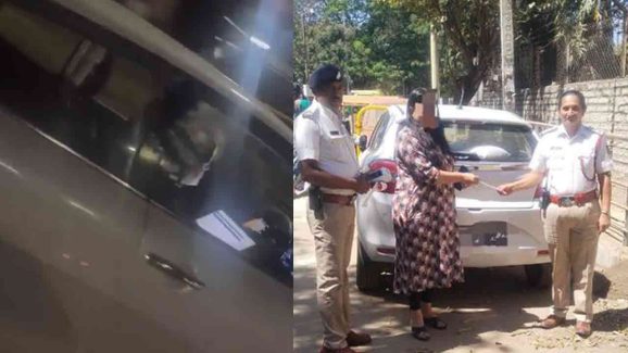 Shocking Footage: What Was She Doing In The Car? Police Step In!