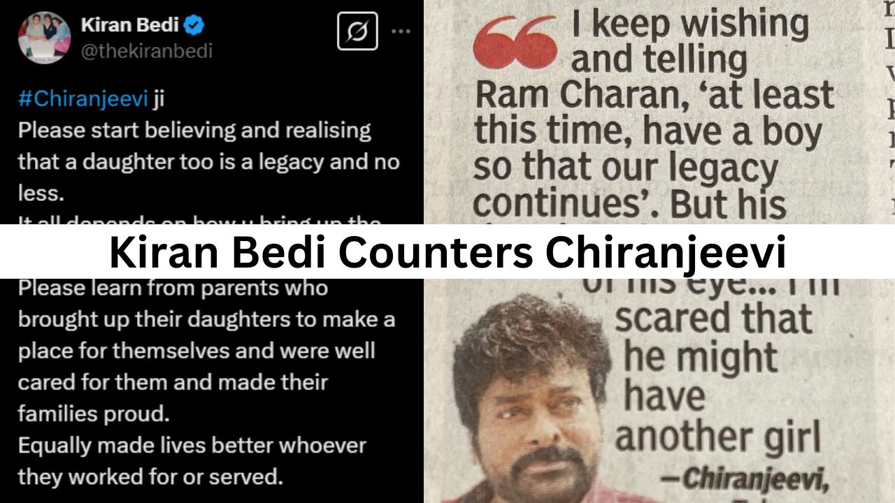 Megastar Controversy: Kiran Bedi counters Chiranjeevi