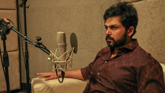 Karthi begins dubbing for Sardar 2