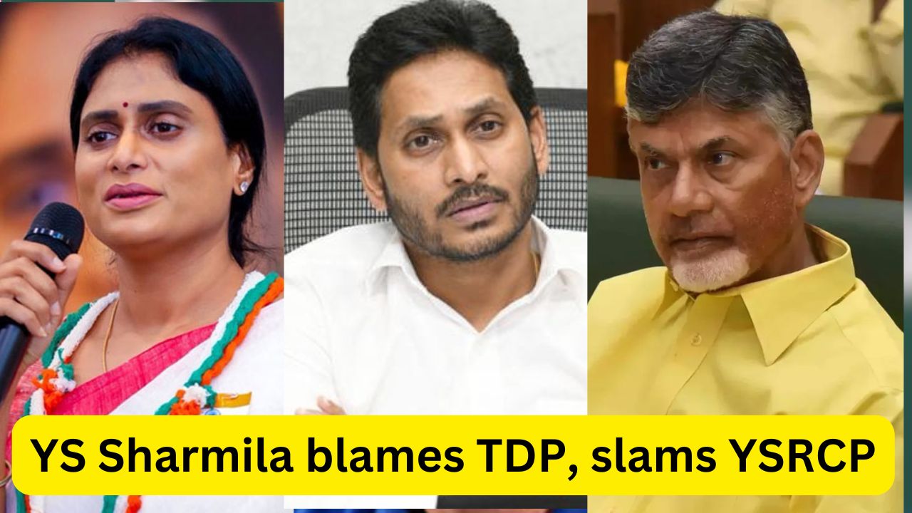 YS Sharmila Blames TDP, Fires on YSRCP on Polavaram