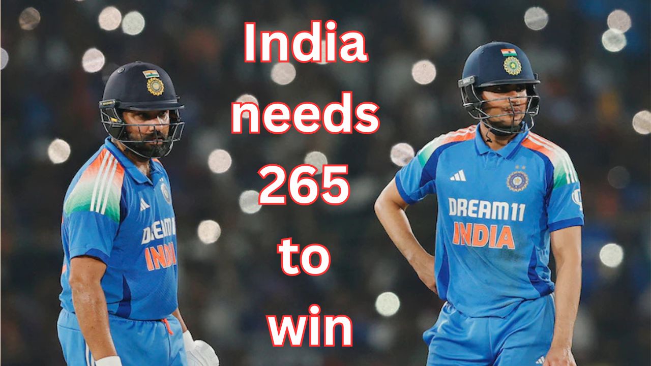 ICC Championship Trophy 2025 India vs Australia: India Target 265