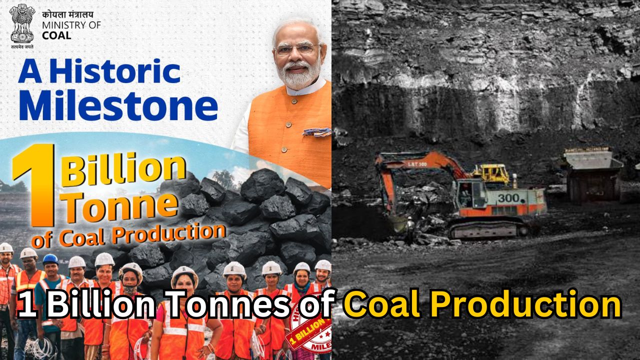 PM Modi Praises as India crosses 1 billion tonnes coal production