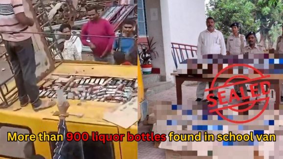 Bihar: More than 900 liquor bottles found in school van