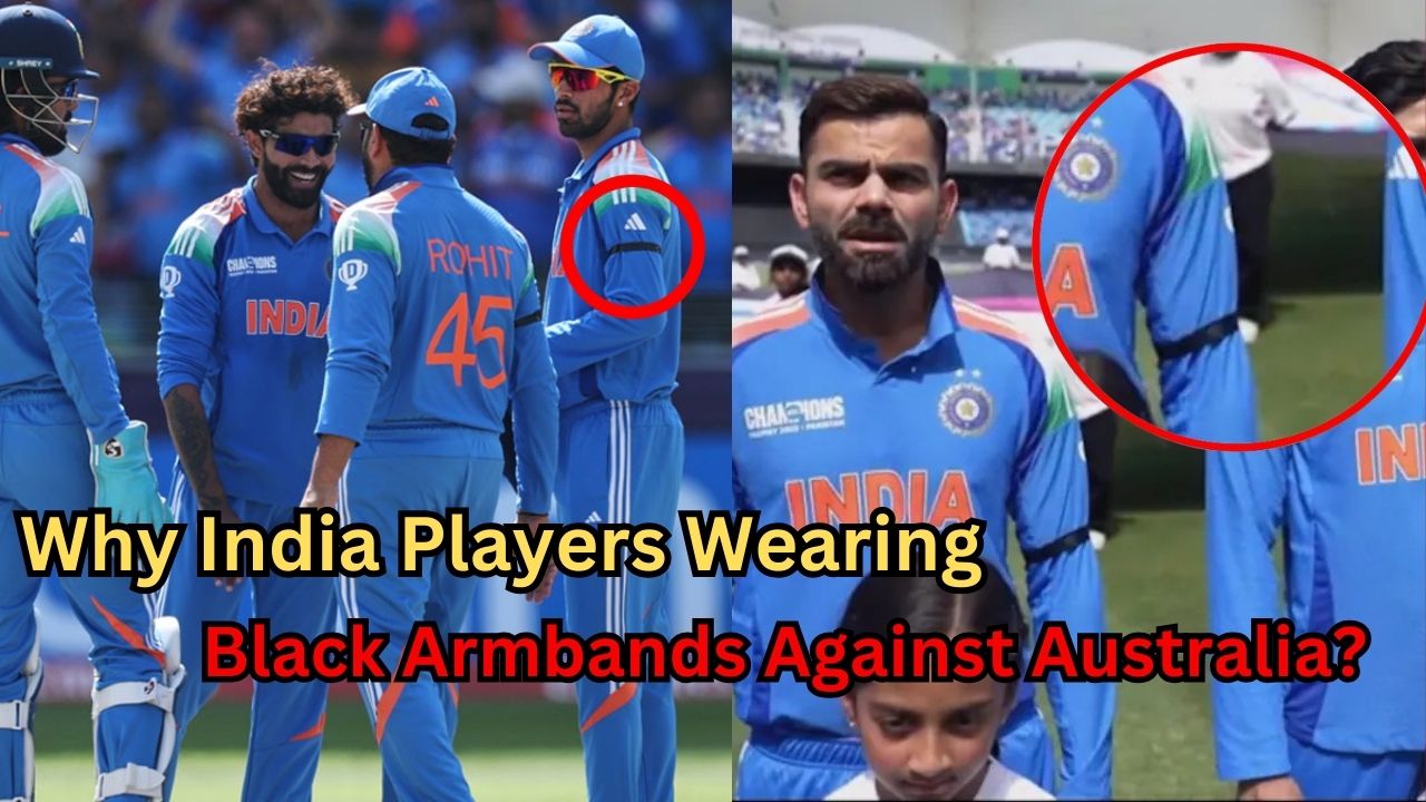 Why team India players wearing black armbands against Australia