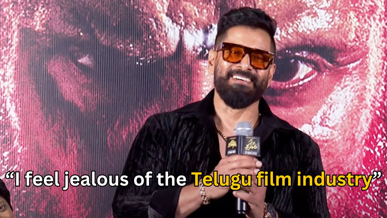 Why Vikram is jealous about Tollywood films?