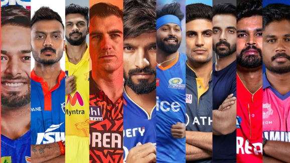 List of 10 Team Captains in TATA IPL 2025