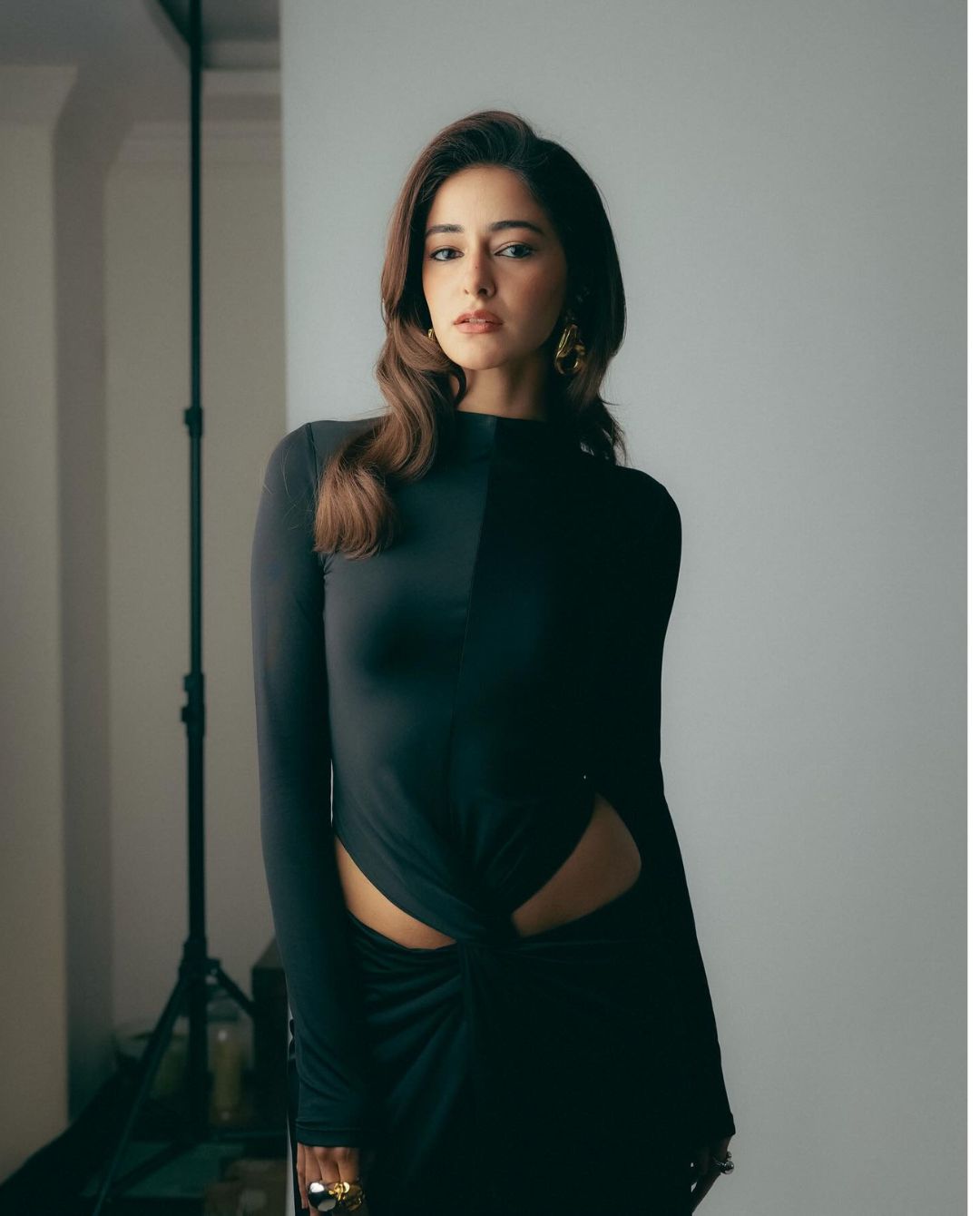 Ananya owning the spotlight in stunning black attire