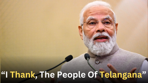 PM Modi’s Thank you note to the Telangana people!